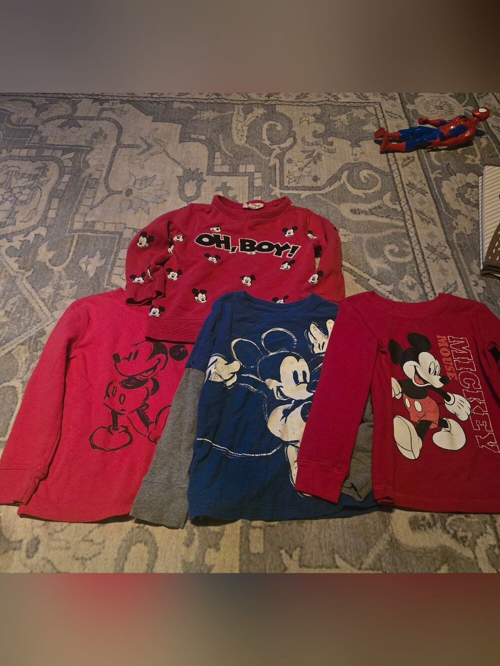 Disney Mickey Mouse Kids' Sweatshirt & Long-Sleeve Tops 4 Total